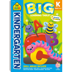 School Zone Kindergarten Big Learning Tablet Workbook