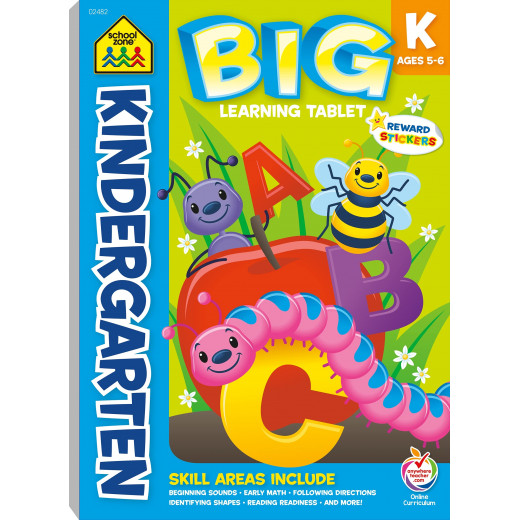 School Zone Kindergarten Big Learning Tablet Workbook