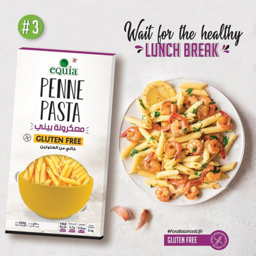 eQuia Pasta Penne, Gluten Free, 250 Gram