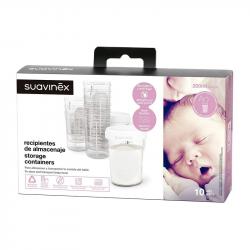 Suavinex Breastmilk Storage Containers, 10 Pieces