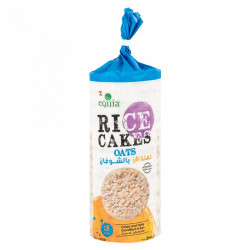 eQuia Rice Cakes with Oats, 18 Pieces