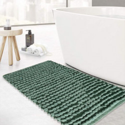 Nova home loopy bath mat, chenille, green color, 60x120 cm