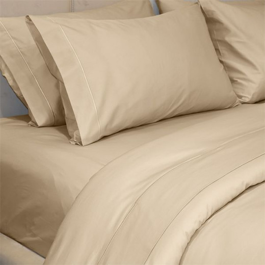 Fieldcrest plain duvet cover, cotton, ivory color, queen size