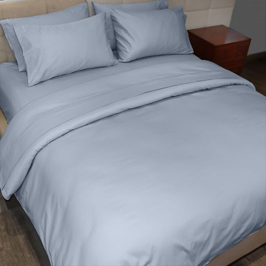 Fieldcrest plain duvet cover, cotton, jade color, twin size