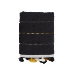 Nova home simone jacquard towel, blacl color, 50x90 size