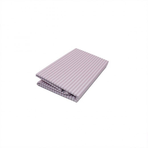 Cannon dots and stripes fitted sheet set, poly cotton, purple color, king size, 3 pieces