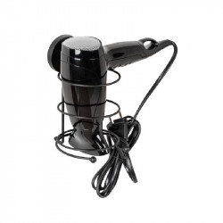 Wenko milazzo vacuum-loc hair dryer holder, black