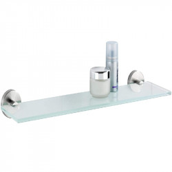 Wenko "Bosio" wall shelf , stainless steel, matt silver