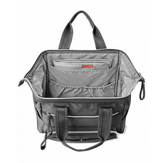 Skip Hop Mainframe Wide Open Diaper Backpack, Charcoal Color