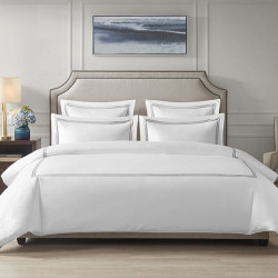 Nova home venice duvet cover set, white and grey color, queen size