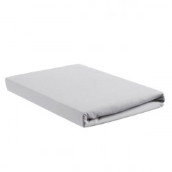 Nova Home Jersey Fitted Sheet Set, King Size, Light Grey Color