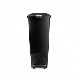 Simplehuman plastic trash bin, black color, 40 liter