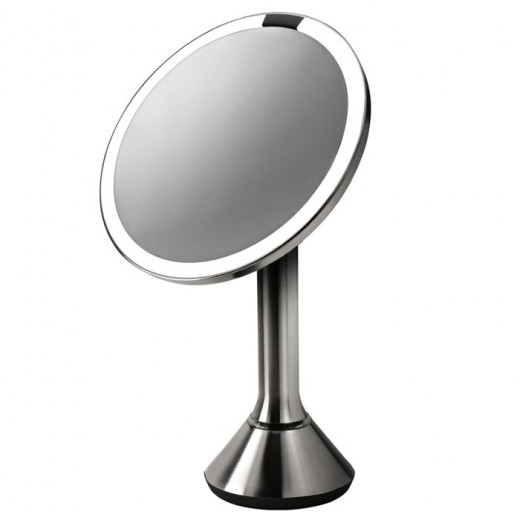 Simplehuman stainless steel sensor mirror, brushed, 20 cm