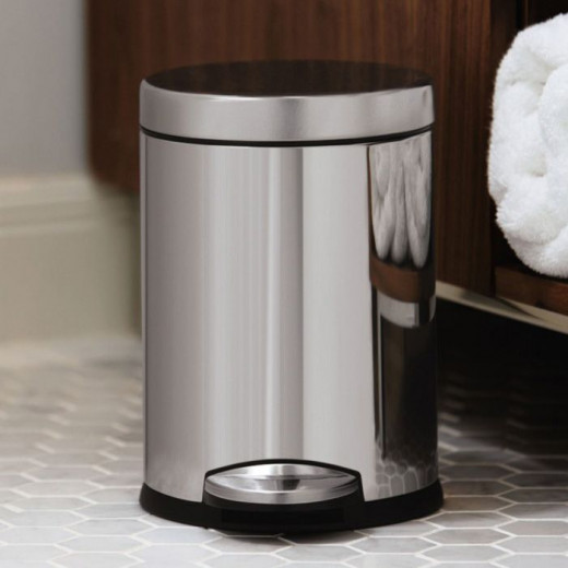 Simplehuman stainless steel trash bin, brushed, 4.5 liter