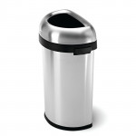 Simplehuman Stainless Steel Trash Bin, Brushed, 60 Liter