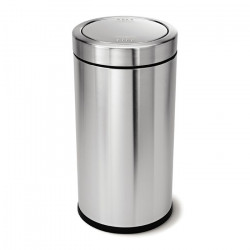 Simplehuman Stainless Steel Trash Bin, Brushed, 55 Liter