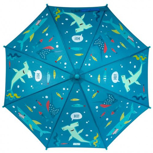 Stephen Joseph Color Changing Umbrella, Shark Design