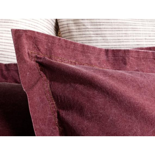 Madame Coco Bonniere Denim Duvet Cover Set, Red Color, Single Size