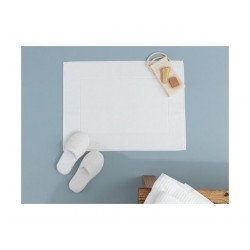 Madame Coco Riz Jacquard Foot Towel, White Color, 50x70 cm