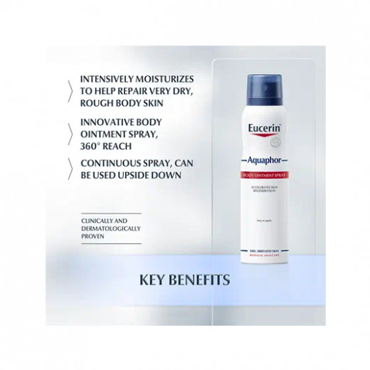 Eucerin Aquaphor Ointment Body Spray, 250 Ml