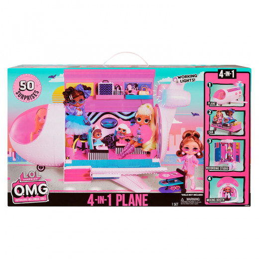 LOL Surprise OMG Plane 4 in 1 Playset