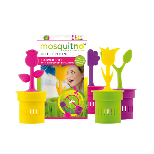 Mosquitno Insect Repellent Flowerpot, Assorted