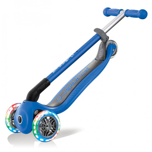 Globber Foldable Lights Scooter, Blue Color