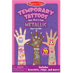 Melissa and Doug Temporary Tattoos, Metallic