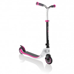 Globber Flow 125 Foldable Scooter, Black and Pink Color