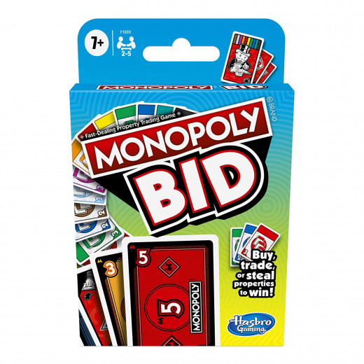 Hasbro Monopoly Bid Card Game