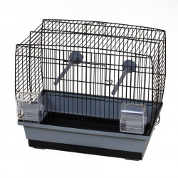 Duvoplus Cage Natalia, Grey and White Color, 40 x 25 x 35 cm