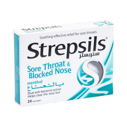 Strepsils Menthol Lozenges, 24 Pieces