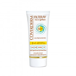 Coverderm - Filteray Face Plus SPF 50 Very High Protection Face Cream For Oily Acneic Skin (50Ml)