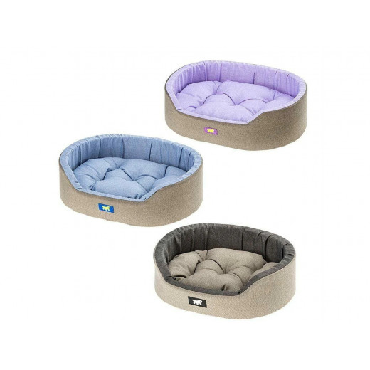 سرير قطني للكلاب والقطط، داندي 55 سي، اللون ازرق من فيربلاست