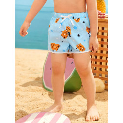 Boys Swim Shorts, Tiger and Star Design