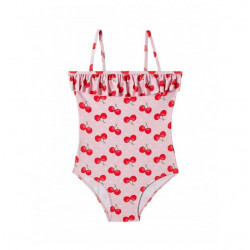 Slipstop Girls Swimsuit, Cherry Design