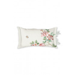 Bedding House Cushion Cover, Okinawa design, White, 35x60