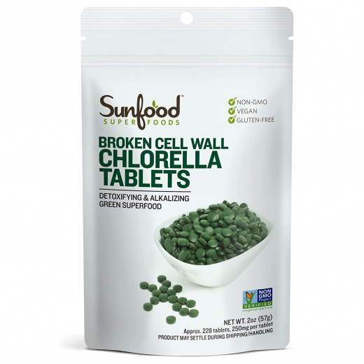Sunfood Chlorella Tablets, 57 Gram