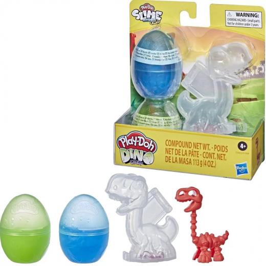 Play-Doh Dino Bones Eggs Slime, Red Color