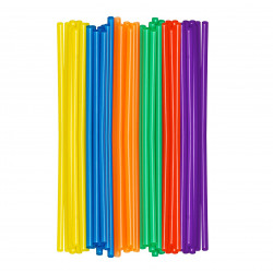 Disposables Plastic Drinking Straw, Assortment Color