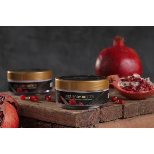 Dr. Safi Shea Body Butter With Dead Sea Minerals, Pomegranate Flavor, 150 Ml