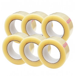 Marwa Wide Transparent Tape, 55 Cm, 6 Pieces