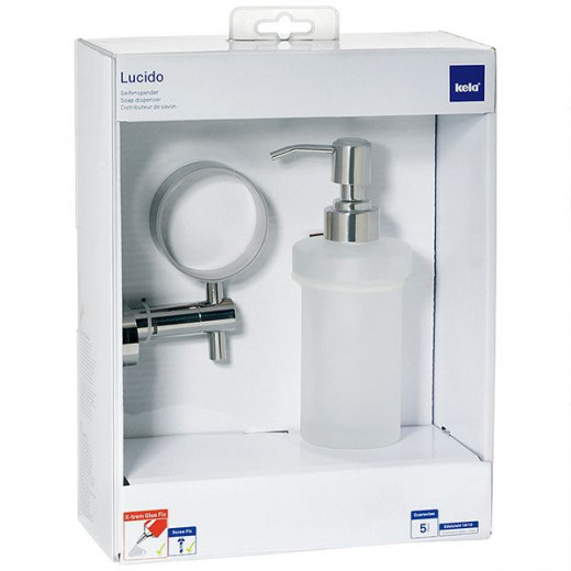 Kela Wall Liquid Soap Dispenser, Lucido Design,