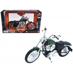 Maisto Harley Davidson Motorcycle, Scale 1:24, Green Color