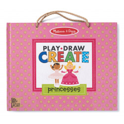 Melissa & Doug Play Draw Create, Drawing Magnet Kit Princesses Book