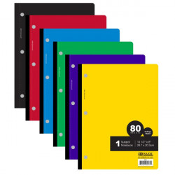 Bazic Wireless Notebook Subject 80 Sheets, 1 Piece