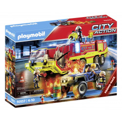 Playmobil Fire Engine With Truck