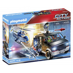 Playmobil Helicopter Pursuit With Runaway Van