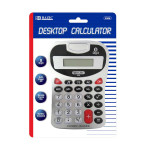 Bazic Desktop Calculator 8 Digit, Silver Tone