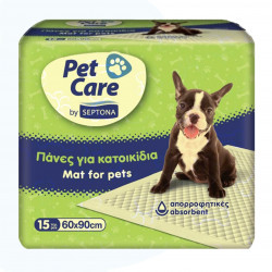 Septona Pet Mat Training Under Pads, 90x60 Cm, 15 Pieces